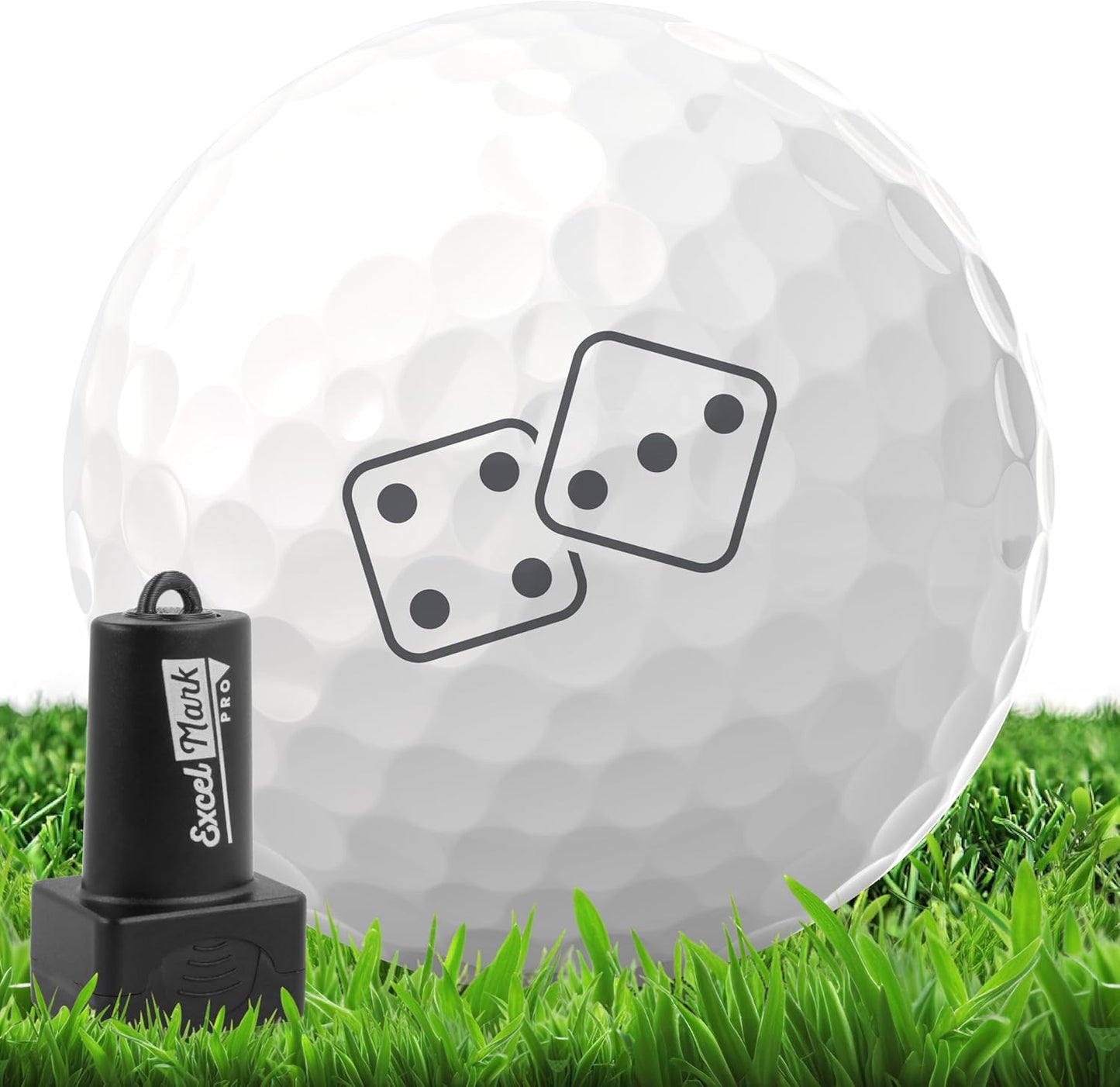ExcelMark Pro Golf Ball Stamp - Easy Ball Identification - Choose from 25+ Styles and 4 Colors!