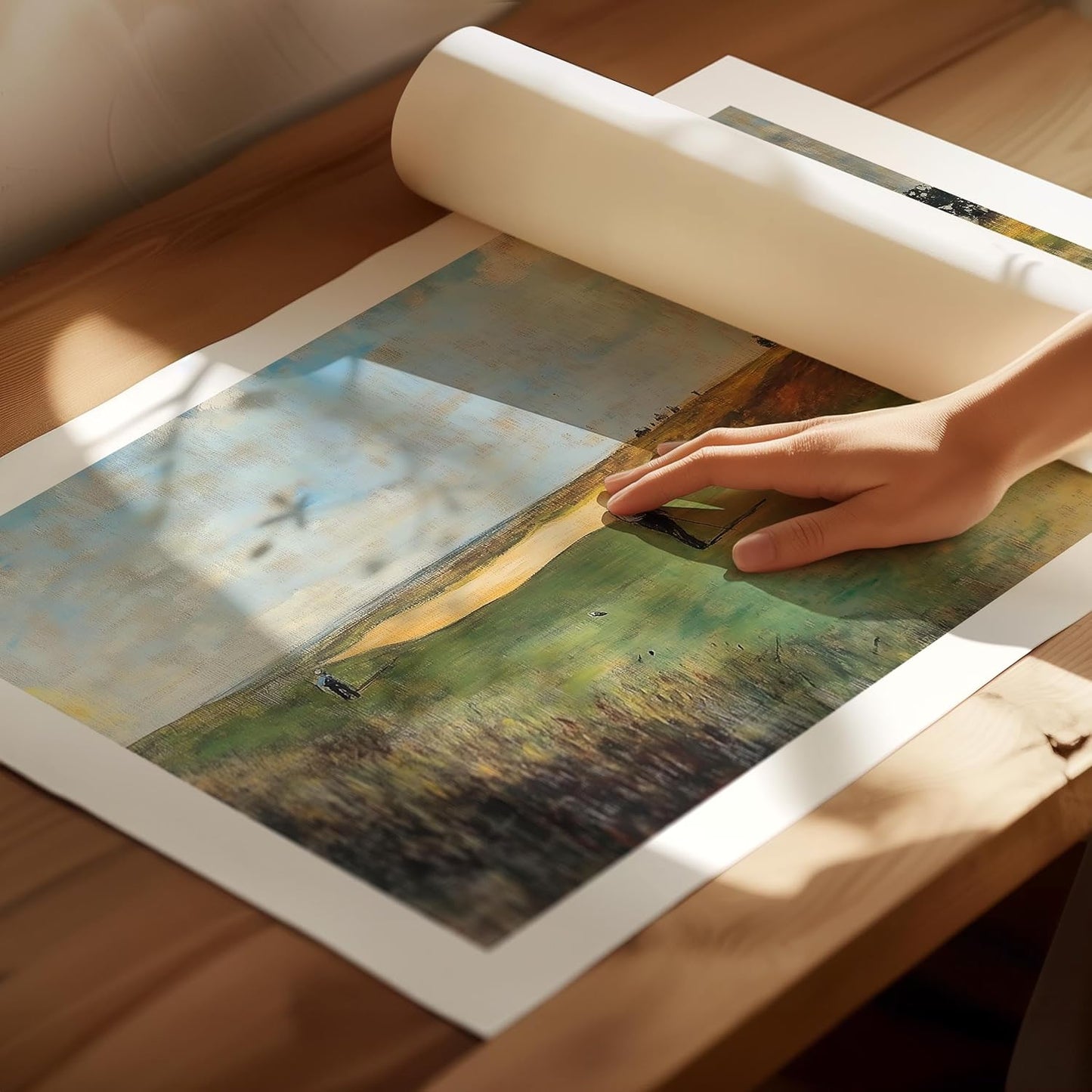 Vintage Golf Course Premium Giclee Fine Art Prints - Antique Style Golf Course Painting Posters, Golf Wall Art, Aesthetic Golfing Poster for Home Office Decor, Ready to Frame