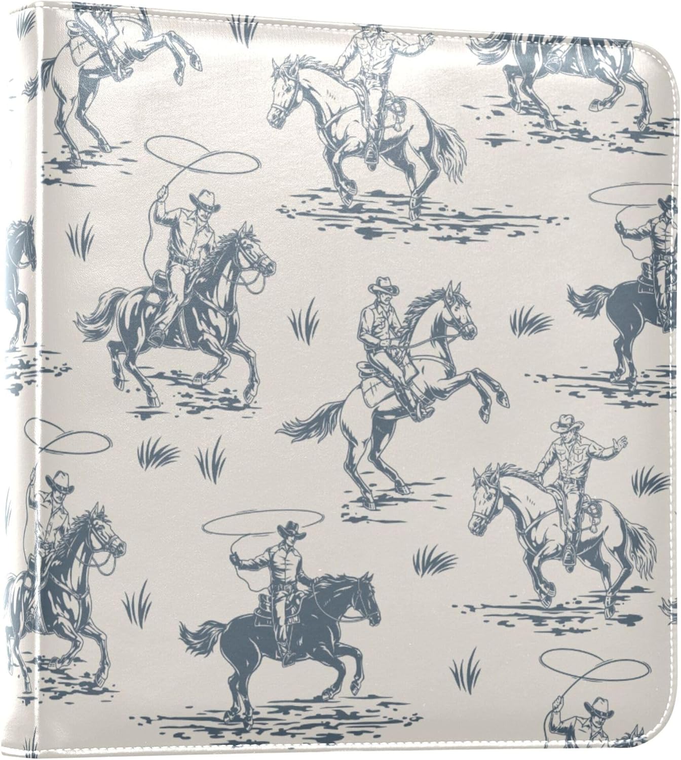 Fisyme Cowboys Horse Western Photo Album Self Adhesive DIY Scrapbook Album for 2x3 4x6 5x7 6x8 Picture 20 Pages Memory Book for Family Wedding