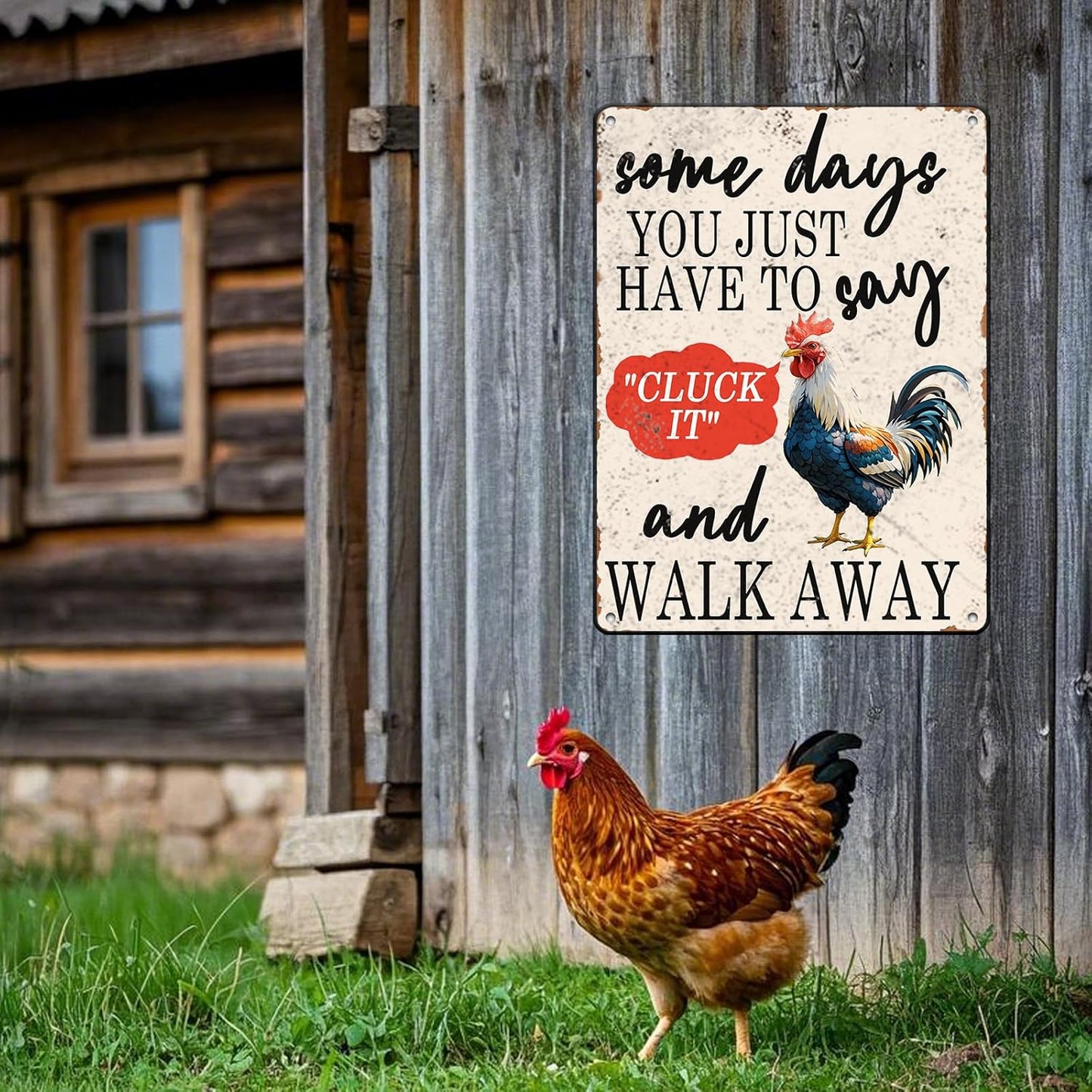 Chicken Rules Metal Tin Sign Chicken Coop Rules Iron Sign Home Decor Garage Bar Restaurant Wall Decor 12x16 Inch Funny Farm Plaque