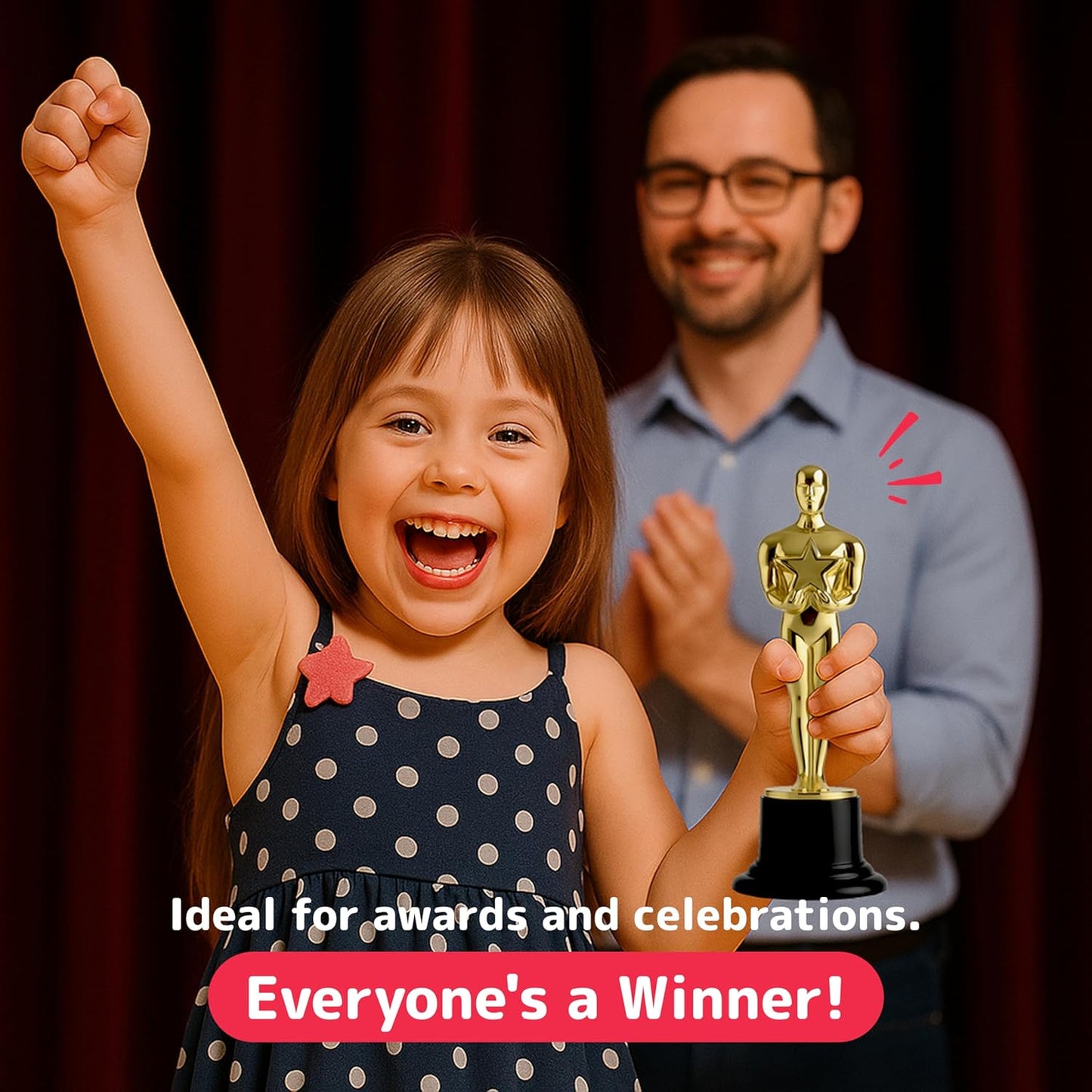 PREXTEX Trophy Award - Perfect Awards and Trophies for Kids & Adult Award Parties, Small Trophy Cup for Recognition, Ideal Kids Trophy for Competitions and Events