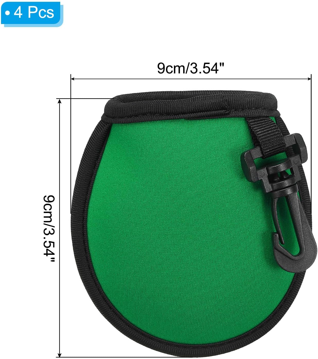 PATIKIL Golf Ball Washer Pouch, Portable Golf Balls Cleaner Pocket Bag with Hanging Clip for Men Golf