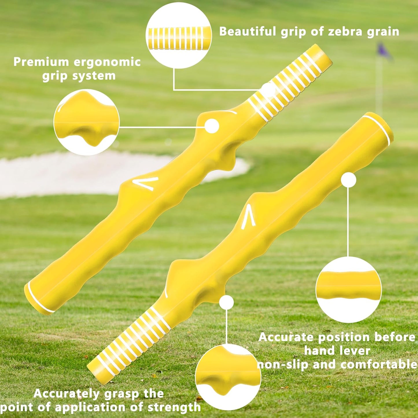 1 Pcs Right-Hand Golf Training Grip:Club,Rubber Swing Grip Trainer,Golf Accessories for Adults,Beginners,All Levels.Improvement Tool for Proper Hand Placement.