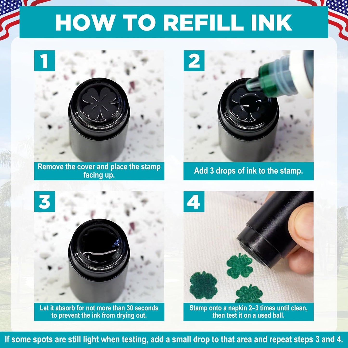 Personalized Golf Ball Marker with TiteSeal™ Technology - Black Case - Many Designs