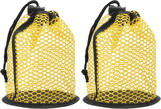 Golf Ball Storage Bag Nylon Mesh Golf Pouch with Adjustable Drawstring Closure for Balls Outdoor Sports Supplies