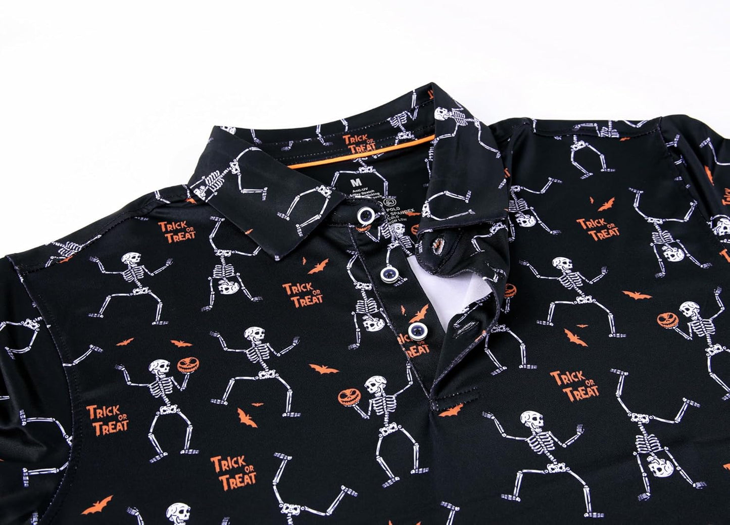 Alex Vando Mens Hawaiian Golf Shirt Moisture Wicking Digital Print Golf Shirts for Men