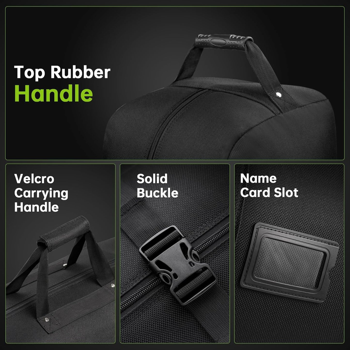 Padded Golf Club Travel Bag with Wheels, Golf Luggage Case Cover for Airlines - 1680D Wear-Resistant Oxford, Waterproof Coating Layer, Universal Size