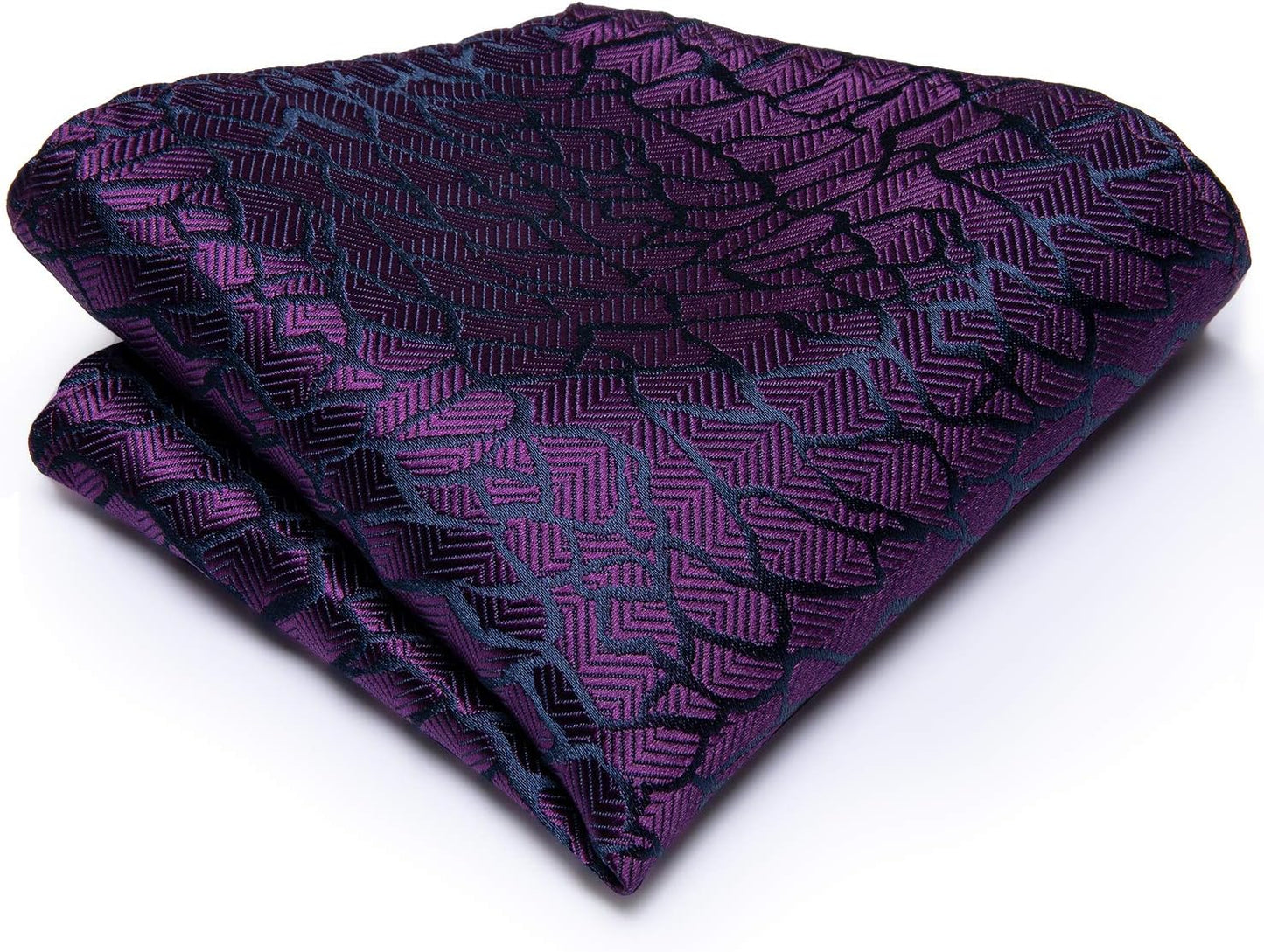 Hi-Tie Men 63inches Tie Set Extra Long Necktie Paisley Tie Pocket Suqare Cufflinks Big and Tall Men Tie