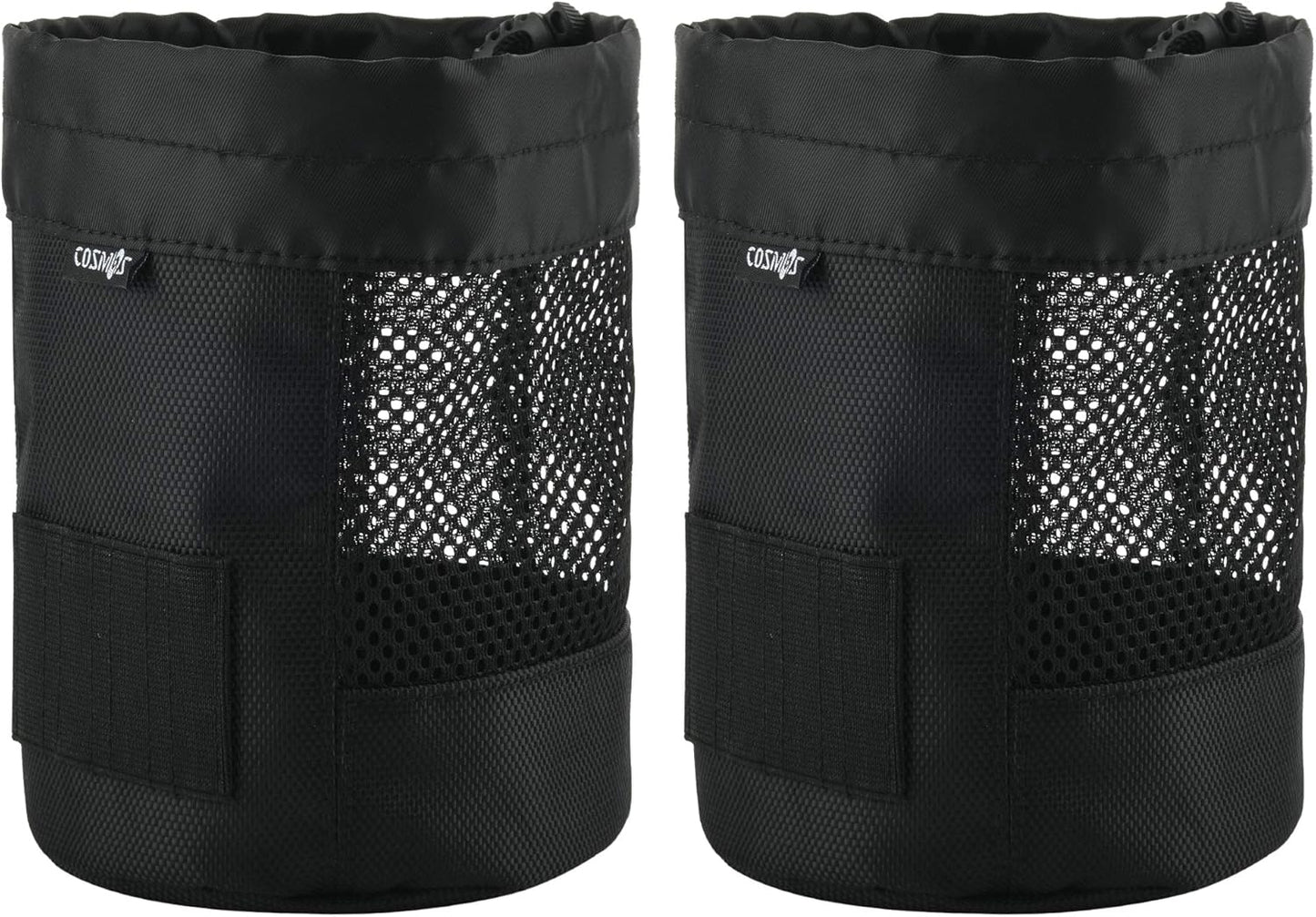 Cosmos Golf Ball Storage Bag - Pack of 2, Nylon Mesh Net, Drawstring Pouch for Golf Tees & Club Ball Organizer