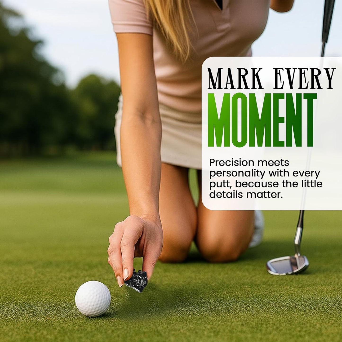 K9King Funny Golf Ball Marker with Magnetic Hat Clip – Unique Durable Enamel Ball Marker – Enhanced Golfing Fun Waterproof Scratch Free Golf Accessories and Gifts for Golfers