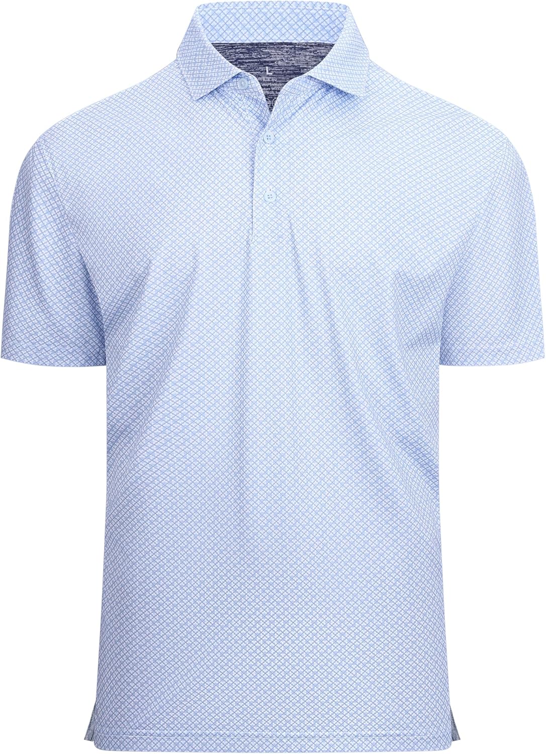 Alex Vando Mens Golf Shirt Moisture Wicking Classic Print Golf Shirts for Men