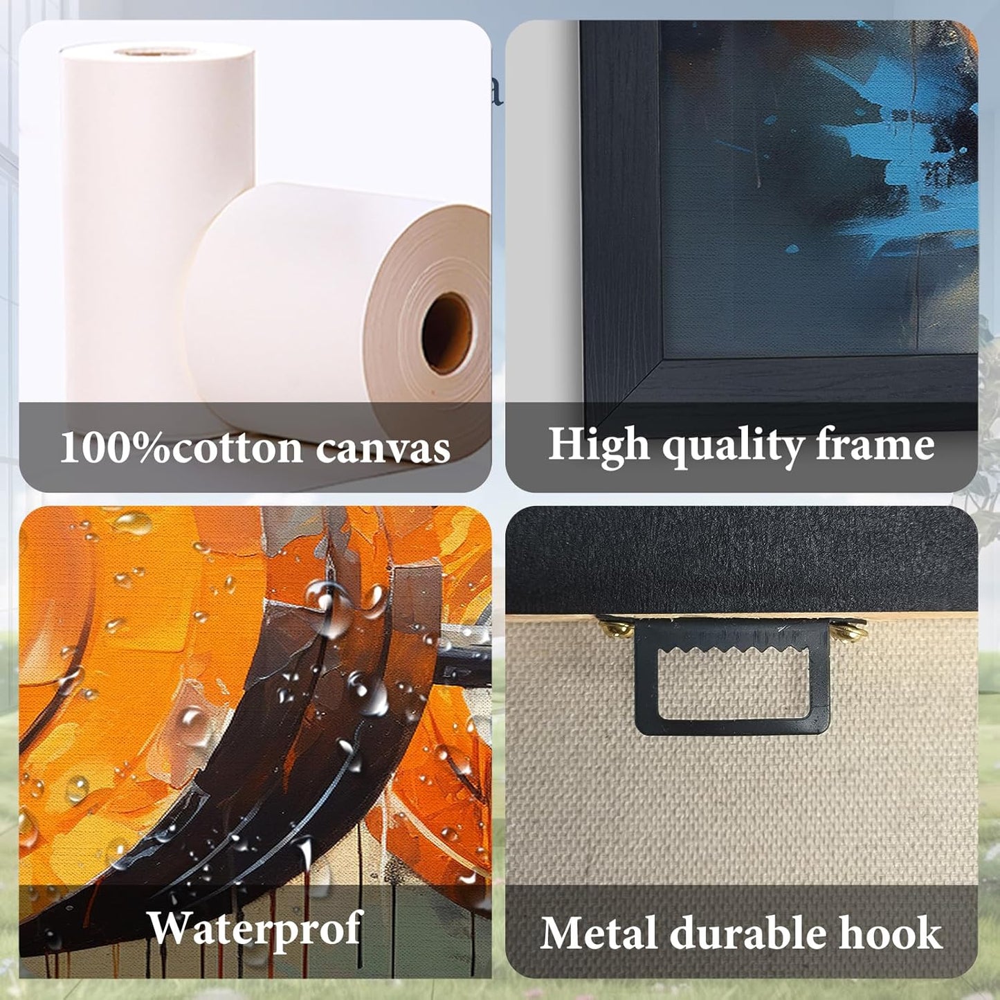 Fitness Framed Large Wall Art for Living Room Barbell Weightlifting Pictures Wall Decor Sports Bodybuilding Canvas Print Painting Home Decoration Artwork for Gym Bathroom 60x30 inch