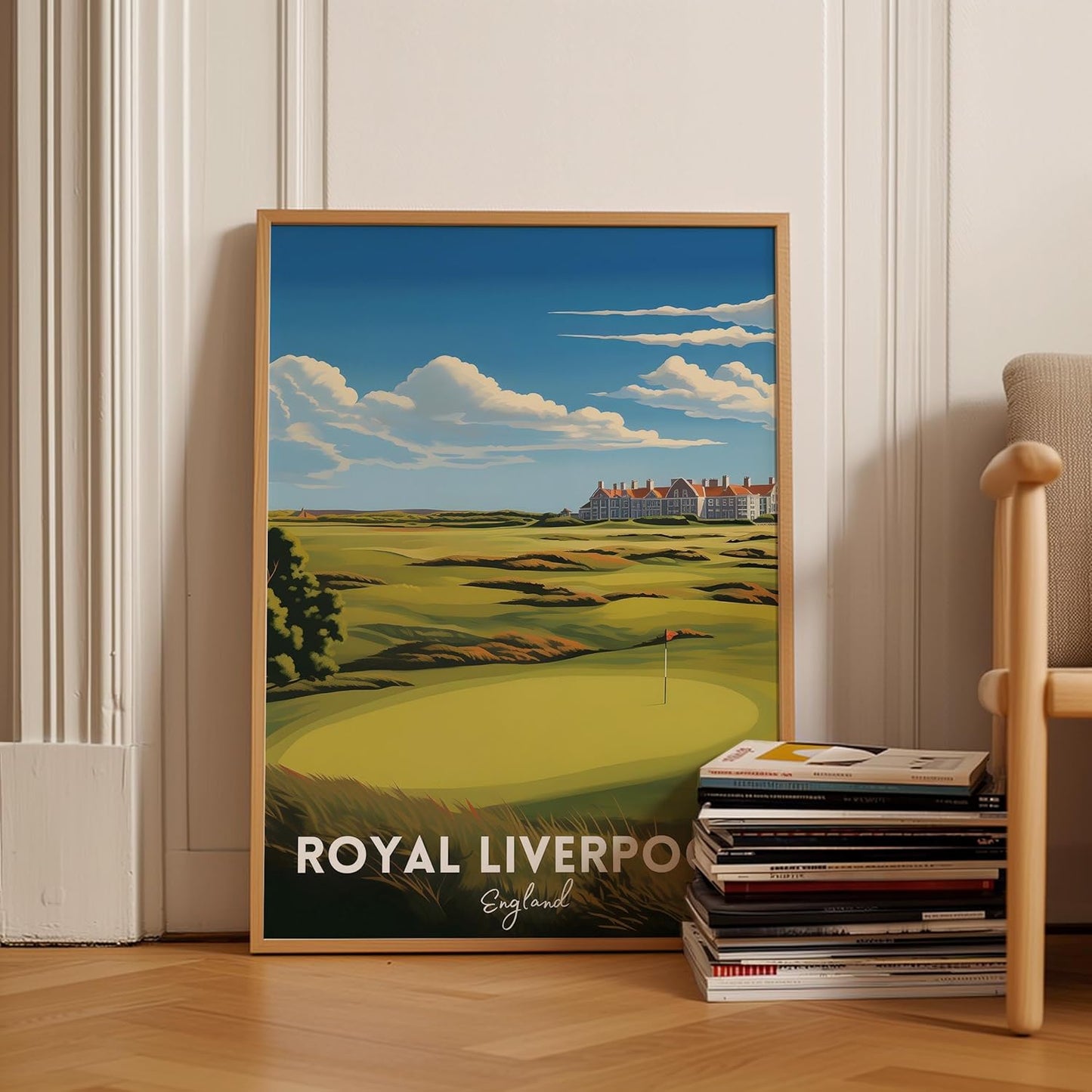 Golf Course Premium Giclee Fine Art Prints - Augusta, Pebble Beach, Pinehurst, Golf Course Posters, Golf Wall Art, Aesthetic Poster for Home Office Decor, Ready to Frame