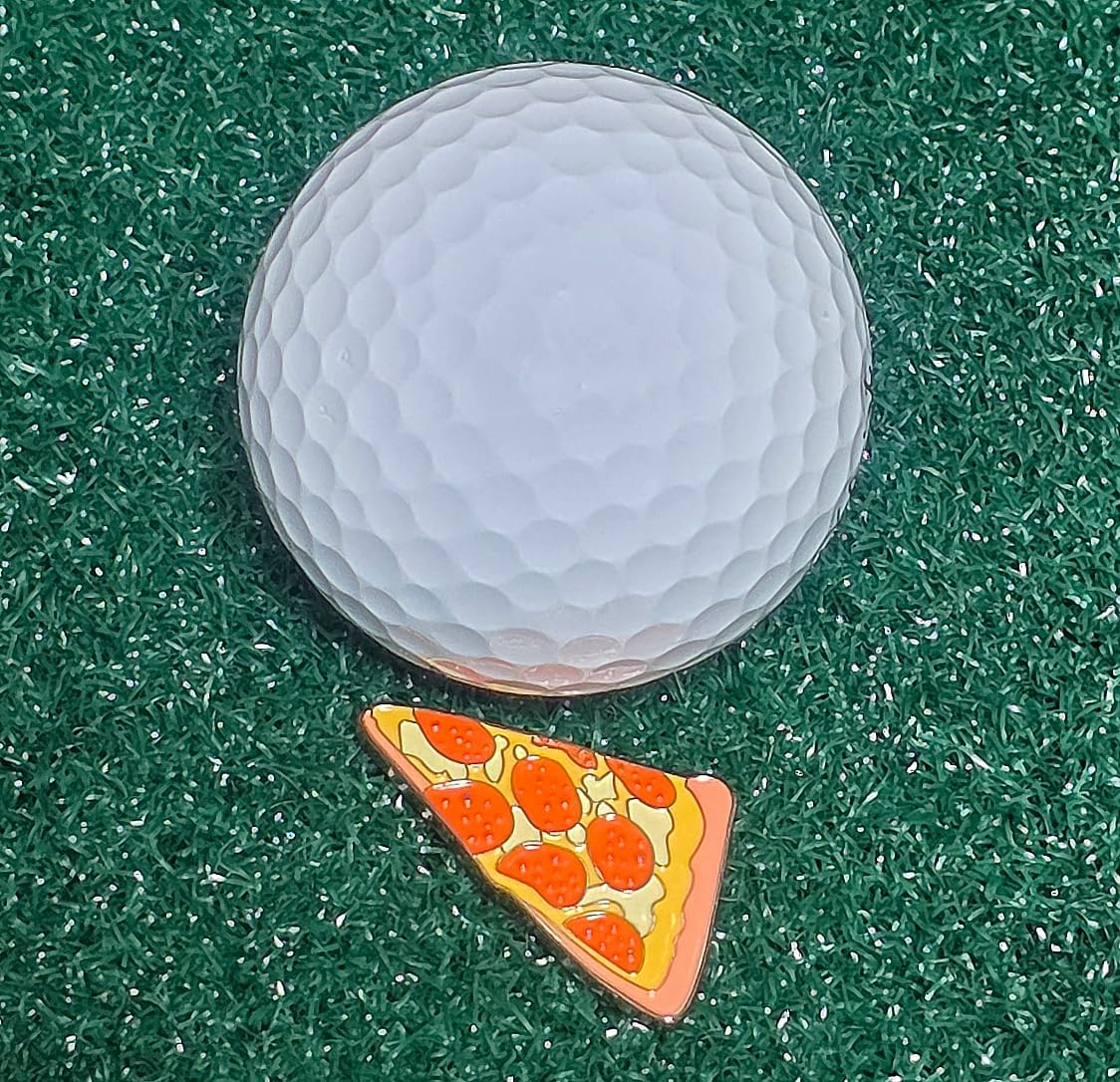 Funny & Unique Golf Ball Markers with Hat Clip – Food & Fun Icons – Perfect Golf Accessories & Gifts