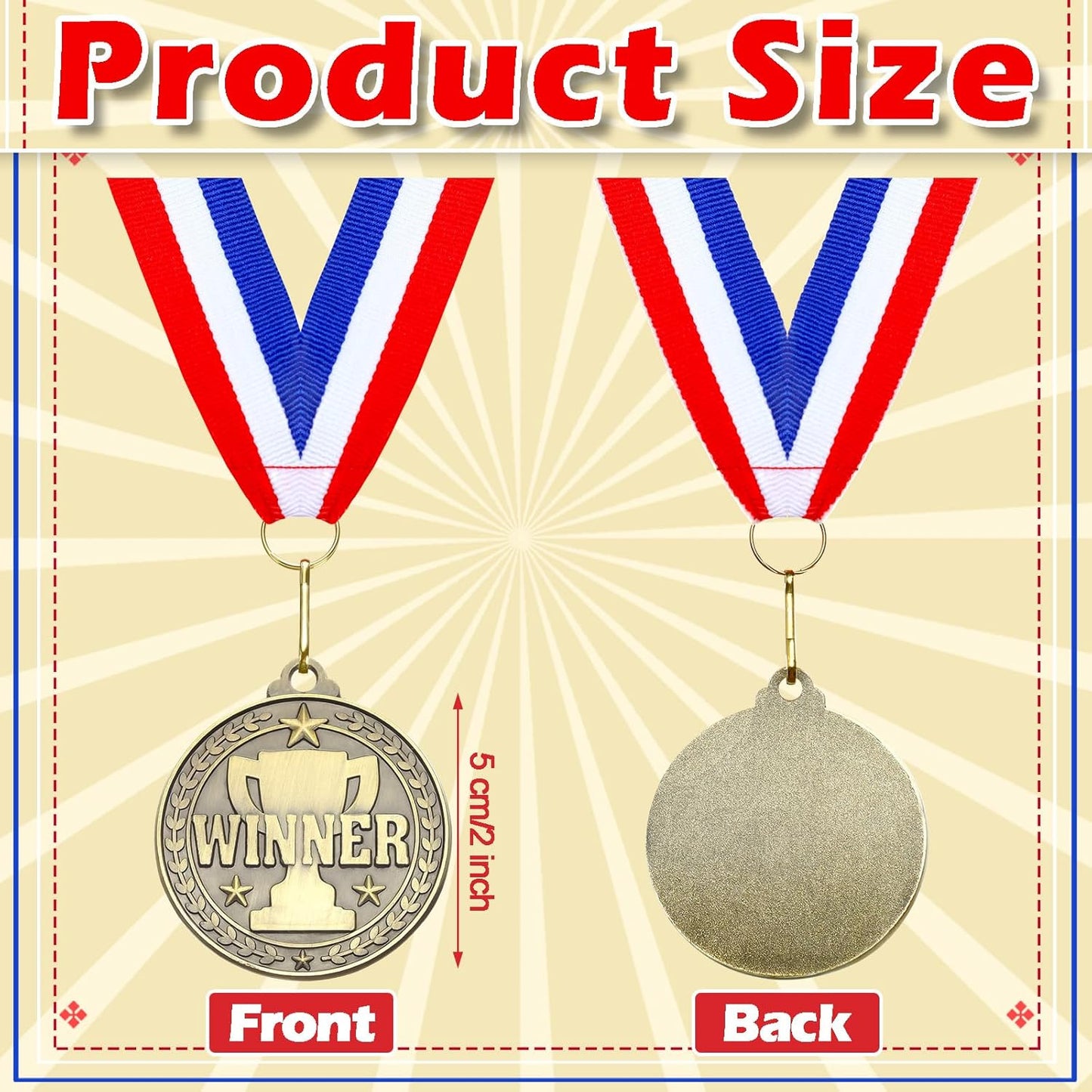 Remuuly 30 Pcs Gold Medals Bulk 2'' Basketball Soccer Baseball Volleyball Football Lacrosse Kickball Cheer Bowling Trophy Medals for Awards for Sports Participation Winner Gift