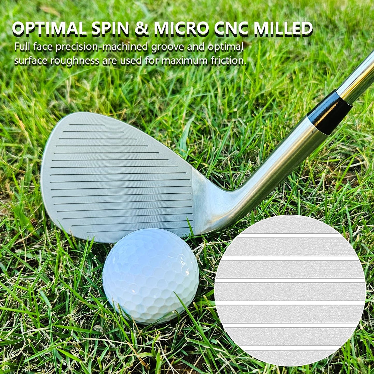 Forged Golf Wedge Set for Men or Individual 48/50/52/54/56/58/60 Degree Gap Wedge Sand Wedge for Men Right Hand,Milled Face for More Spin