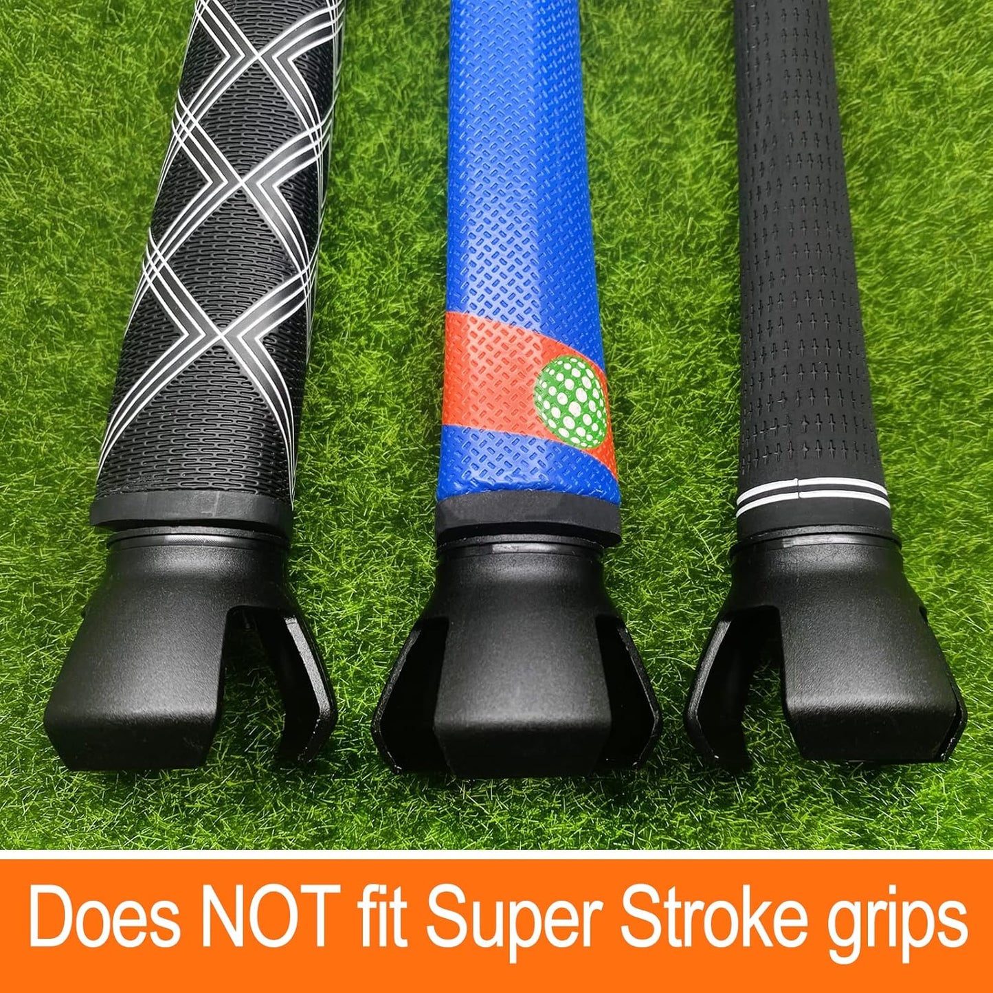 3-Prong Golf Ball Retriever Grabber Pick Up,Back Saver Claw Put On Putter Grip,Suction Cup Ball Grabber,Sucker for Golf Screws Tool