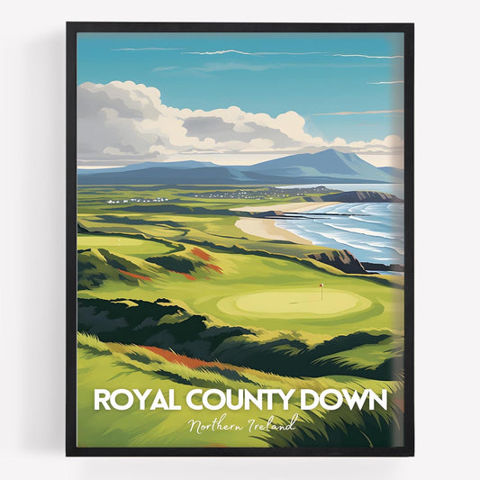 Golf Course Premium Giclee Fine Art Prints - Augusta, Pebble Beach, Pinehurst, Golf Course Posters, Golf Wall Art, Aesthetic Poster for Home Office Decor, Ready to Frame