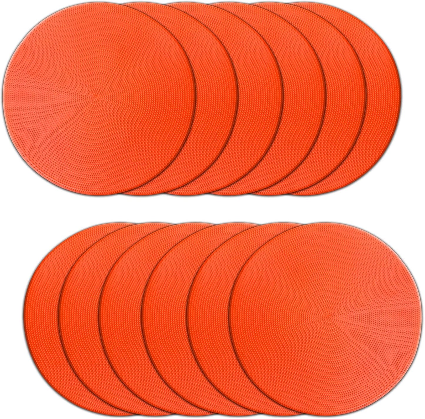 Poly Spot Markers 9 inch Non-Slip Rubber Agility Training Markers Floor Dots Flat Field Cones for Football, Soccer, Basketball, School Exercise Drills, Dance Practice