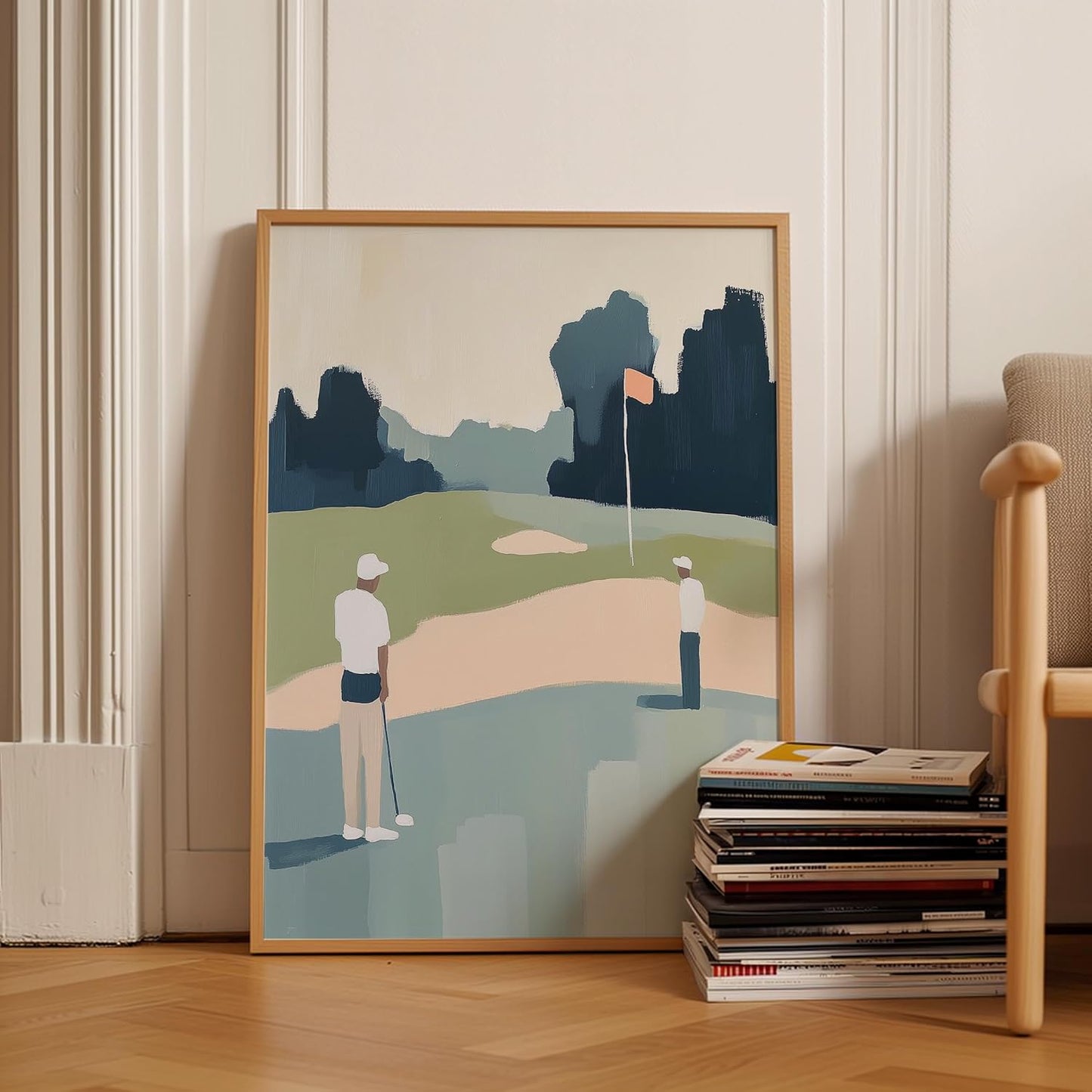 Golf Impressionist Art Print Posters - Premium Giclee Fine Art Prints - Sporty and Sophisticated Home Decor Posters, Golfer Art Prints for Home and Office Decor - Vintage Aesthetic, Ready to Frame
