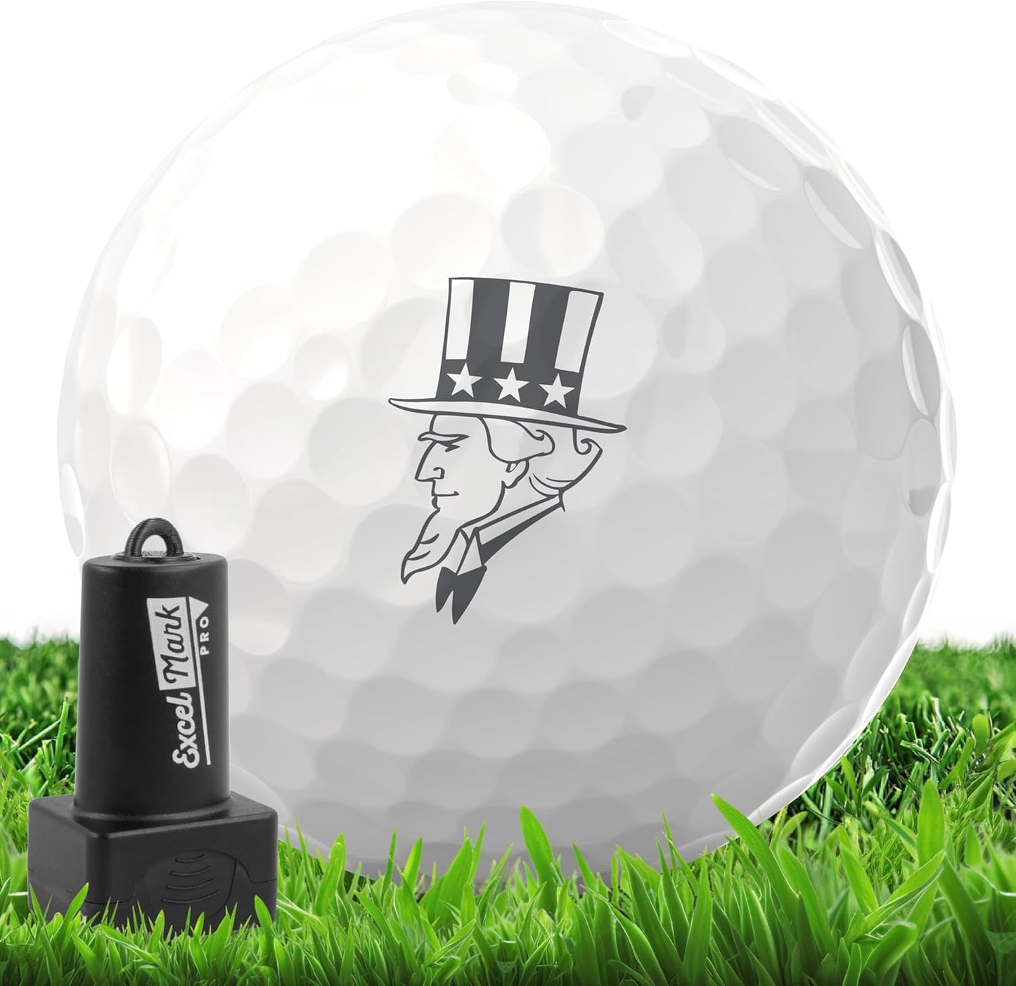 ExcelMark Pro Golf Ball Stamp - Easy Ball Identification - Choose from 25+ Styles and 4 Colors!