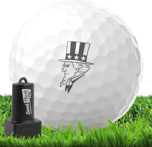 ExcelMark Pro Golf Ball Stamp - Easy Ball Identification - Choose from 25+ Styles and 4 Colors!