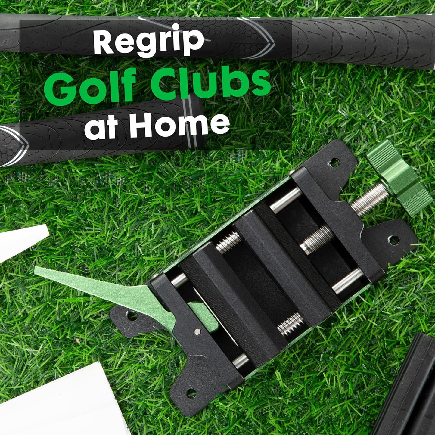 Golf Club Regripping Pro Kit Aluminum Vise Clamp Quick Release Golf Shaft Vice Home Vise Clamp Golf Grip Kit Removal Tool