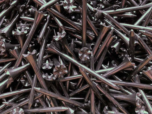 TRUESTRIKE Premium USA Golf Tees – 3¼" or 2¾" Durable Plastic Performance Tees (100 Pack) – Made in USA – Bulk Value Pack