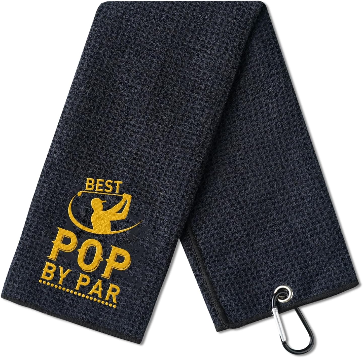 Pop Gifts Golf Towel, Pop on Father‘s Day, 15.8 x 23.6 inches Microfiber Golf Towel for Golf Bags, Pops Gifts