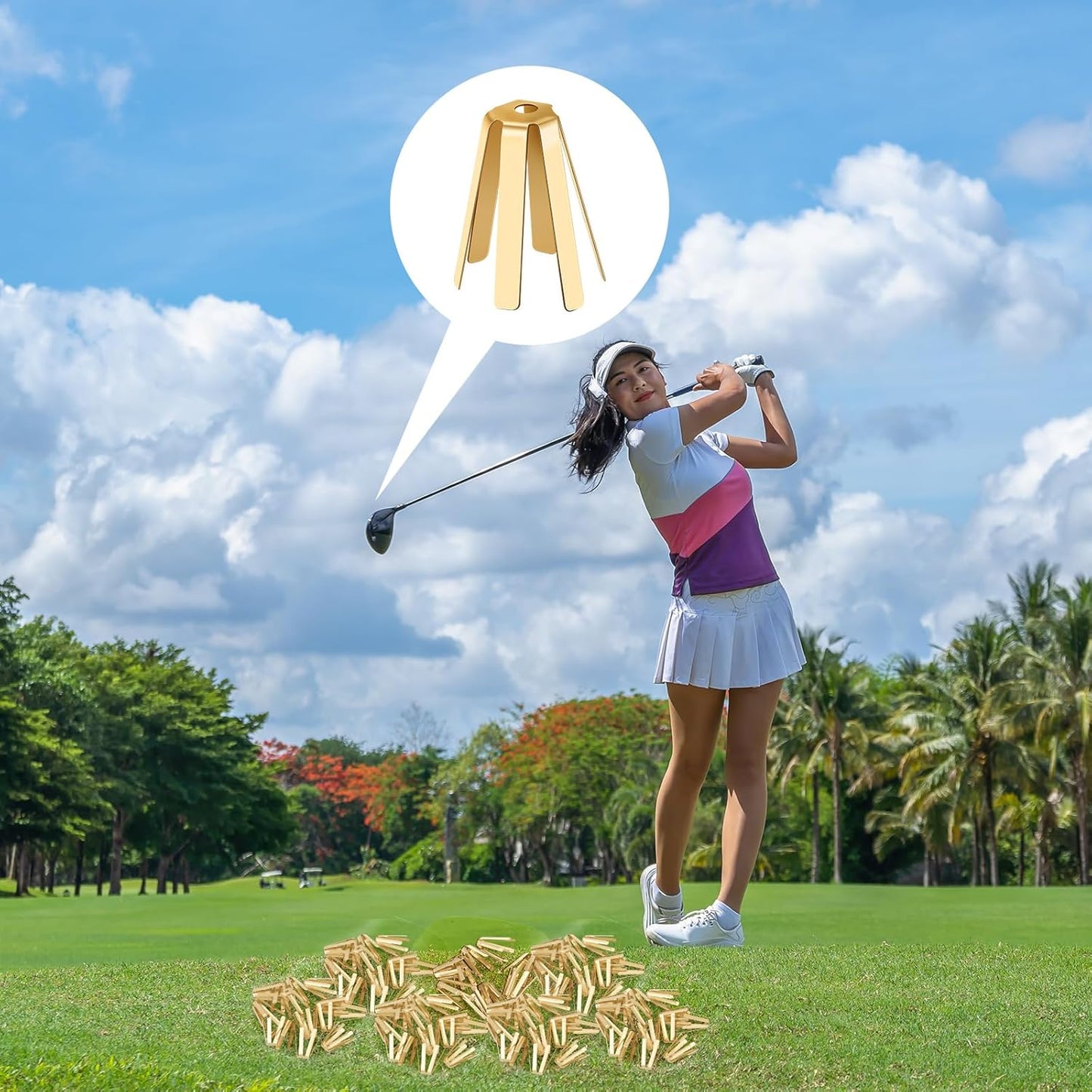 20 Pcs Universal Brass Golf Shaft Adapter Shims Fits. 335. 350. 355. 370 for All Shaft Accessories Adjustable Golf Adapter Shims