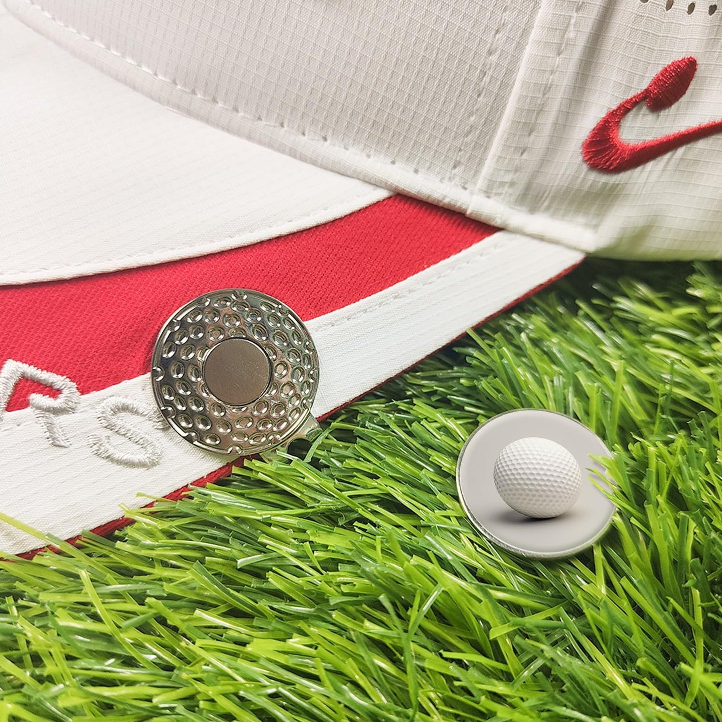 Custom Golf Ball Markers with Magnetic Hat Clip, Personalized Ball Marker & Clip,Metal Markers with Photo/Logo/Text Name, Durable Zinc Alloy Golf Accessories for Men Women