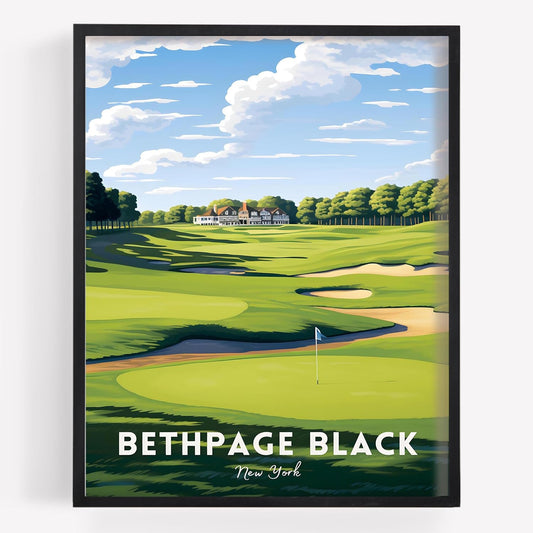 Golf Course Premium Giclee Fine Art Prints - Augusta, Pebble Beach, Pinehurst, Golf Course Posters, Golf Wall Art, Aesthetic Poster for Home Office Decor, Ready to Frame