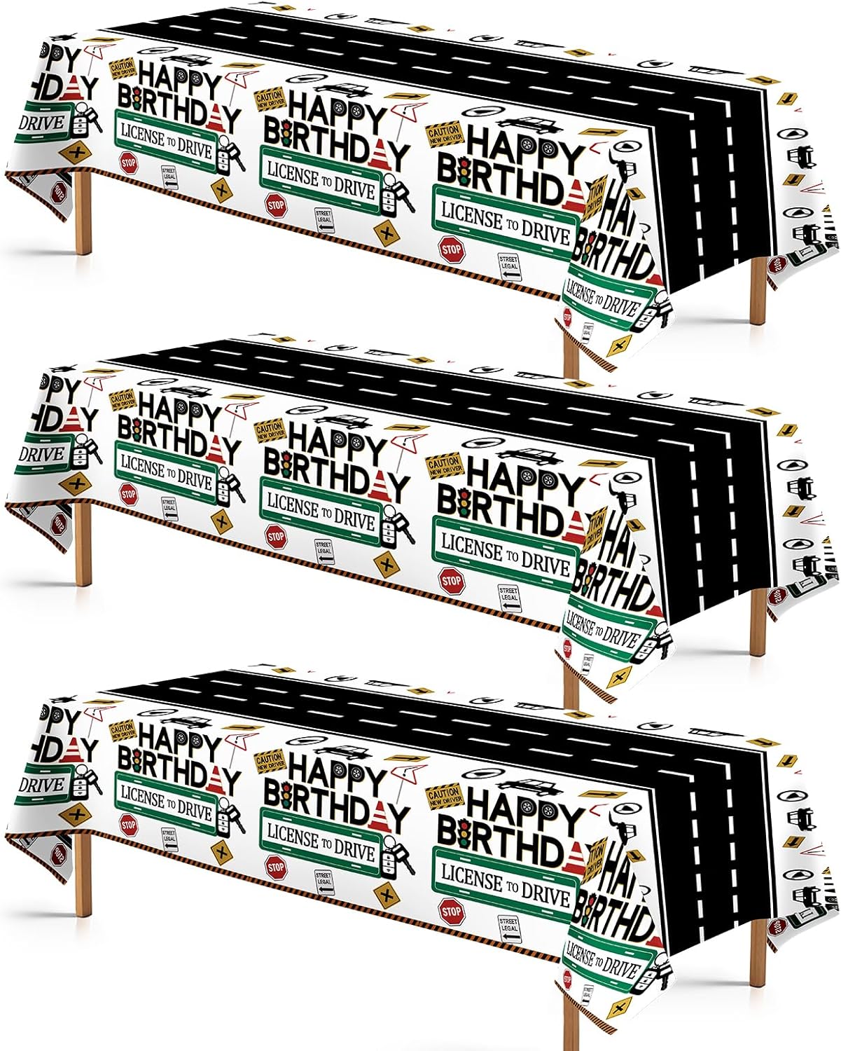 Grencian 16th Car Plastic Tablecloth