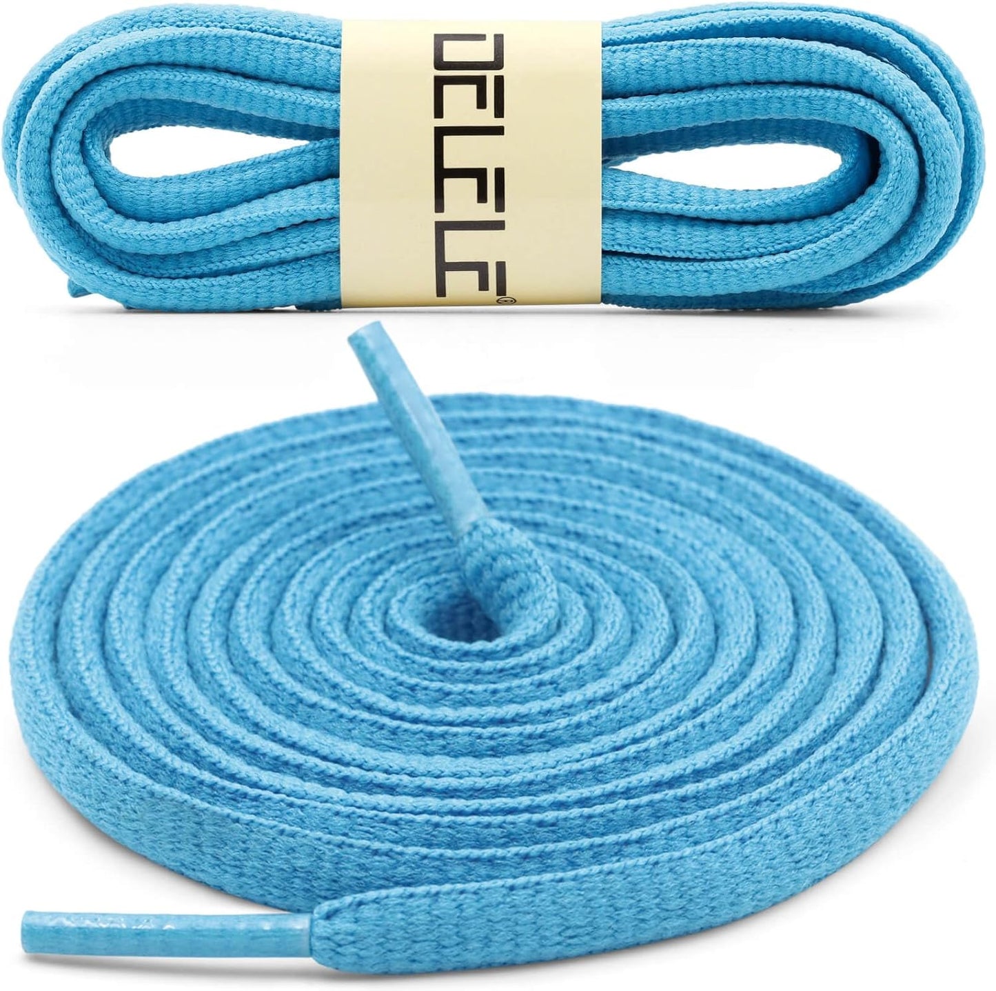 DELELE 2Pair Oval Shoes laces 42 Colors Half Round 1/4" Athletic ShoeLaces for Sport/Running Shoes Shoe Strings