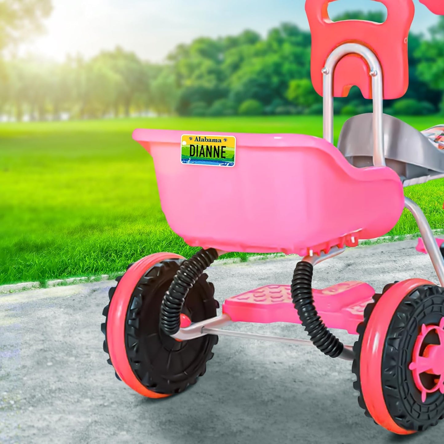 Mini License Plates, Personalized License Plates, Custom for Car, Bikes, ATV, Kids Car, Golf Cart, Jeep, 2x4 Inch, Rust-Free Fade Resistant Aluminum, USA Made by My Sign Center (Alabama)