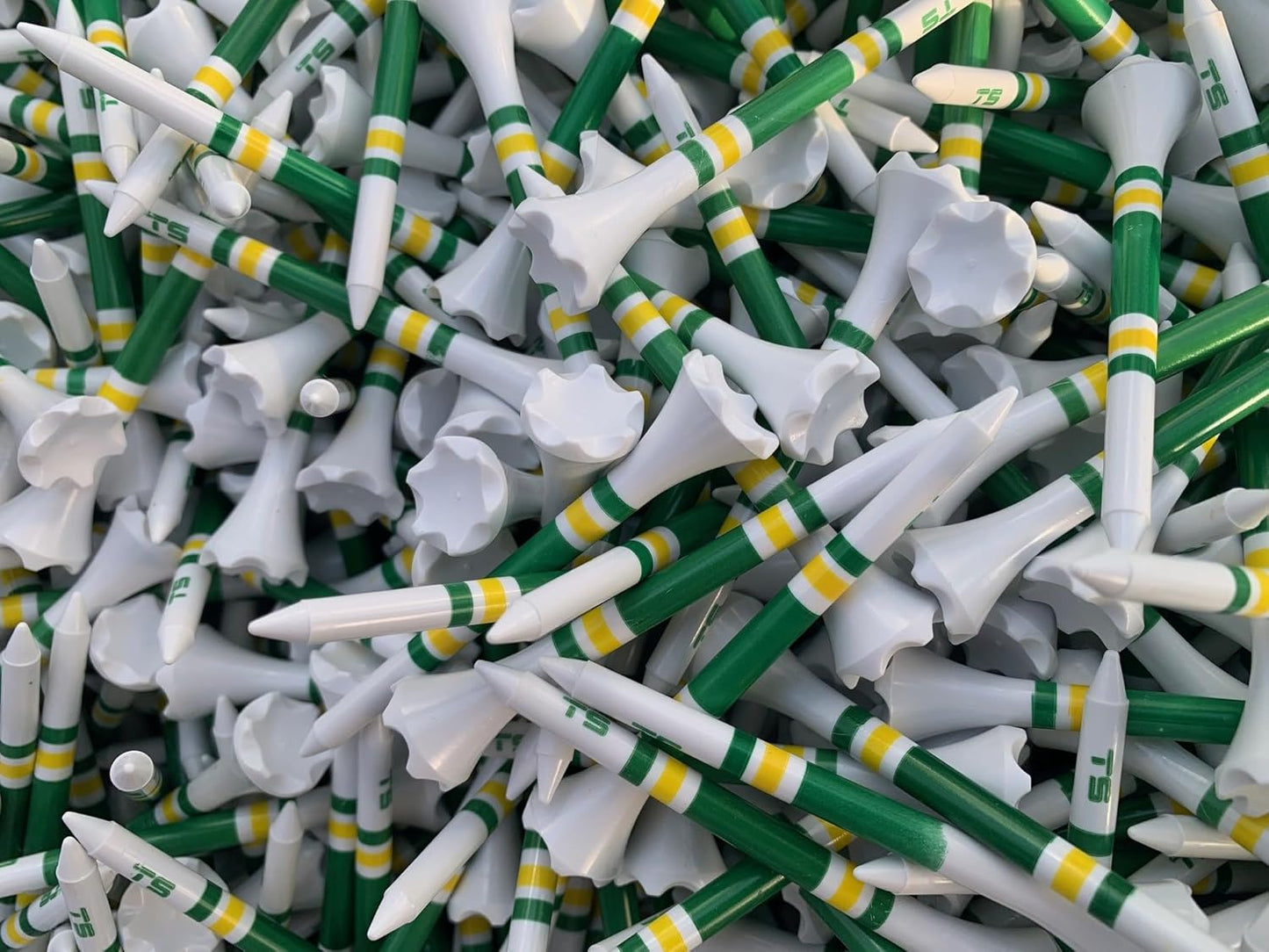 TRUESTRIKE Premium USA Golf Tees – 3¼" or 2¾" Durable Plastic Performance Tees (100 Pack) – Made in USA – Bulk Value Pack