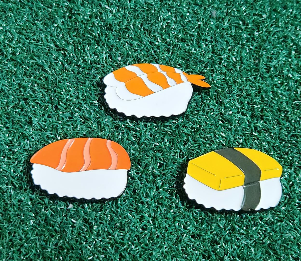 Funny & Unique Golf Ball Markers with Hat Clip – Food & Fun Icons – Perfect Golf Accessories & Gifts