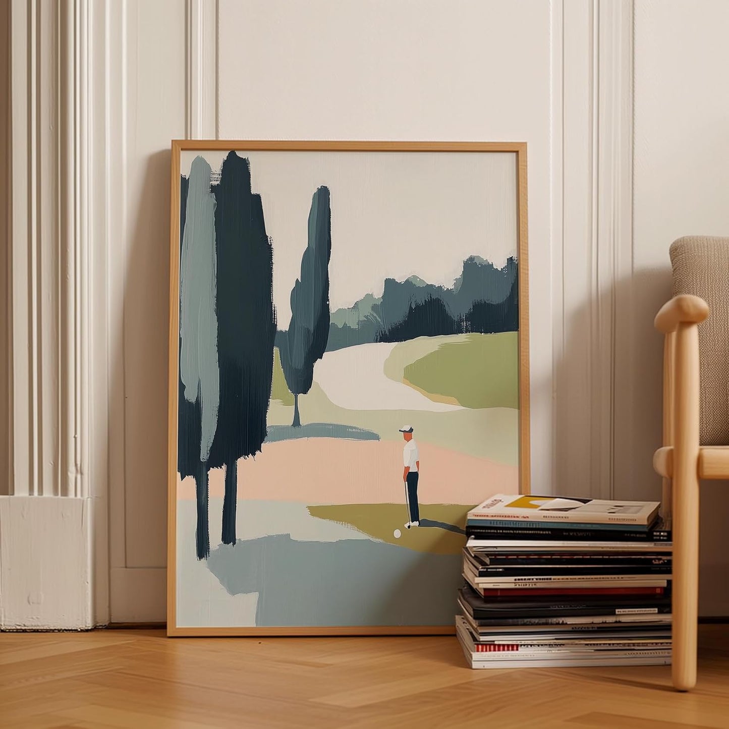 Golf Impressionist Art Print Posters - Premium Giclee Fine Art Prints - Sporty and Sophisticated Home Decor Posters, Golfer Art Prints for Home and Office Decor - Vintage Aesthetic, Ready to Frame