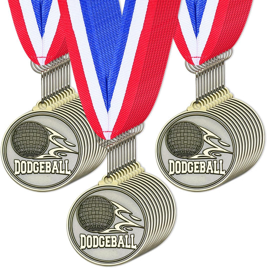 Remuuly 30 Pcs Gold Medals Bulk 2'' Basketball Soccer Baseball Volleyball Football Lacrosse Kickball Cheer Bowling Trophy Medals for Awards for Sports Participation Winner Gift