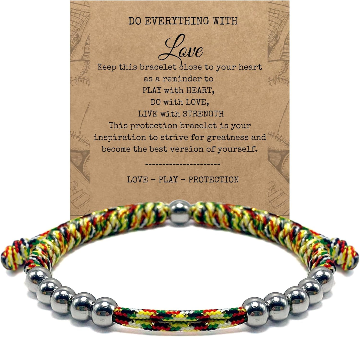 LAMIBEE Golf Stainless Steel 10 Bead Score Counter Bracelet, Golf Stroke Count Bracelet, Resizable Easy to Adjust Golf Round Scoring Tracker, Durable Stylish Golf Accessory