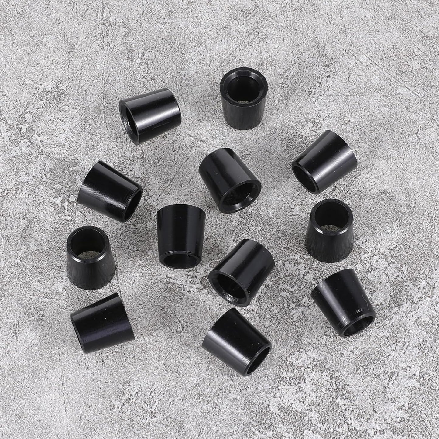 Vin Beauty 10pcs Black Golf Tapered Ferrules, Tip Size .370 Golf Iron Ferrules for Taper Tip Iron Wedge