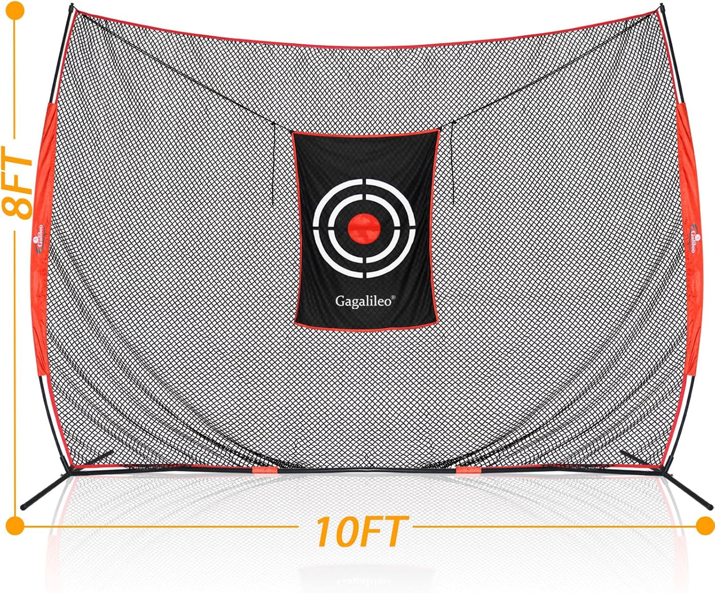 Gagalielo Golf Hitting Net with Target：Professional Heavy Duty Practice Net for Driver Swing Training Backyard Garage