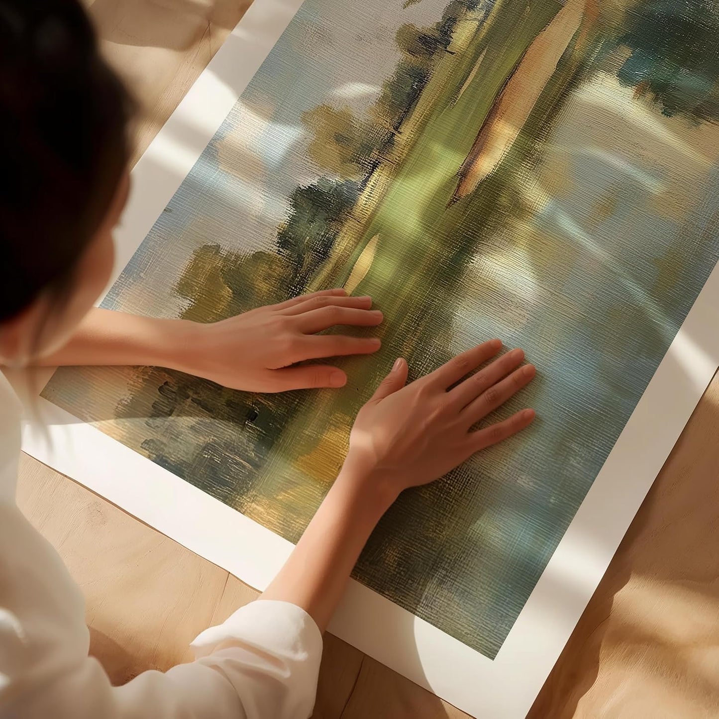 Vintage Golf Course Premium Giclee Fine Art Prints - Antique Style Golf Course Painting Posters, Golf Wall Art, Aesthetic Golfing Poster for Home Office Decor, Ready to Frame