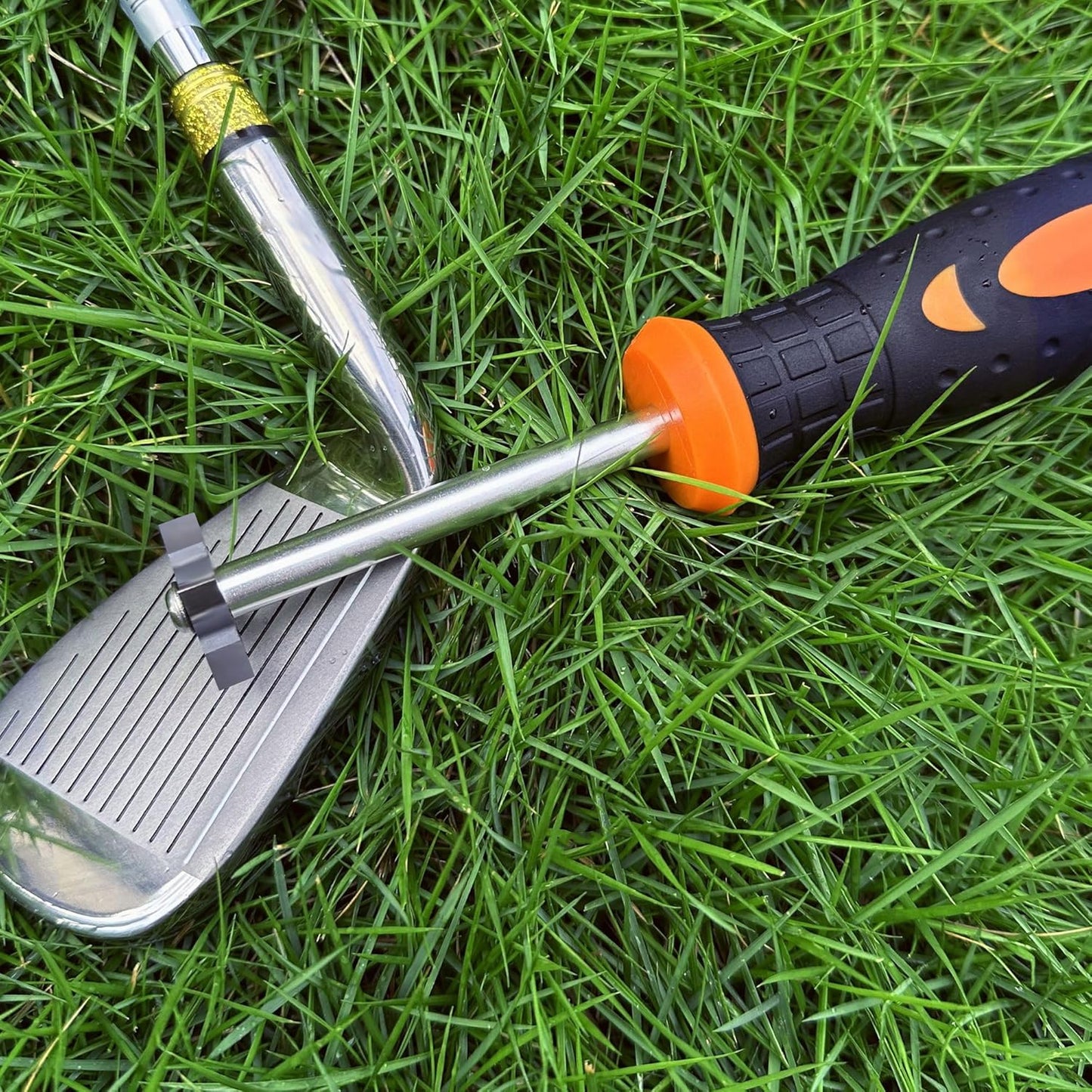 Golf Club Groove Sharpener, Re-Grooving Tool and Cleaner for All Irons Pitching Sand Lob Gap and Approach Wedges, Generate Optimal Backspin, Groove Repair Tool, Tungsten Carbide Head