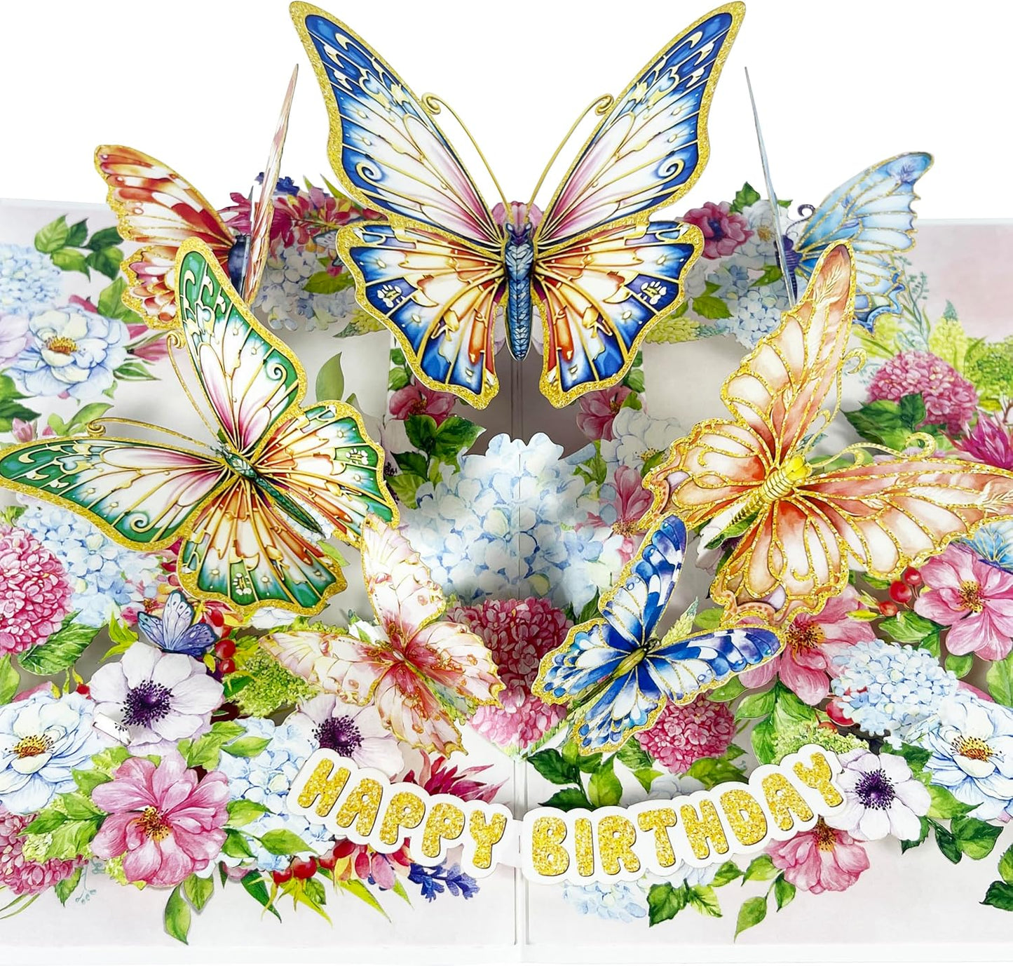 3D Butterfly Popup Card - Handmade Nature-Themed Paper Art for Birthday, Anniversary, Christmas, Mother’s Day - Unique Gift for Her, Mom, Wife, Daughter, Butterfly Lover