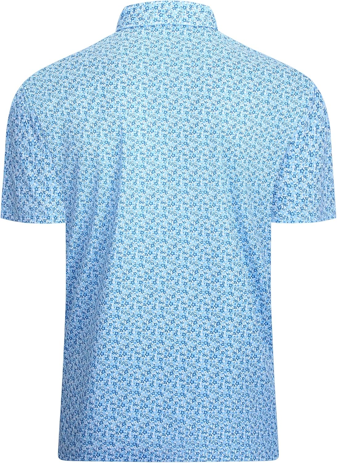 Alex Vando Mens Golf Shirt Moisture Wicking Classic Print Golf Shirts for Men