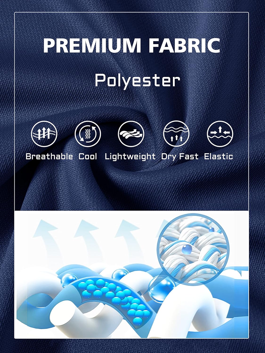 MAGCOMSEN Men's Polo Shirts 3 Buttons Casual Work T Shirts Quick Dry Short Sleeve Golf Shirt Pique Jersey Outdoor Performance