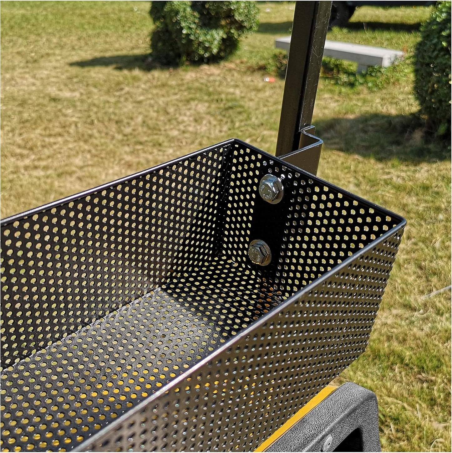 10L0L Golf Cart Front Inner Basket for EZGO TXT & RXV, Dash Storage Box Metal Mesh Tray Organizer
