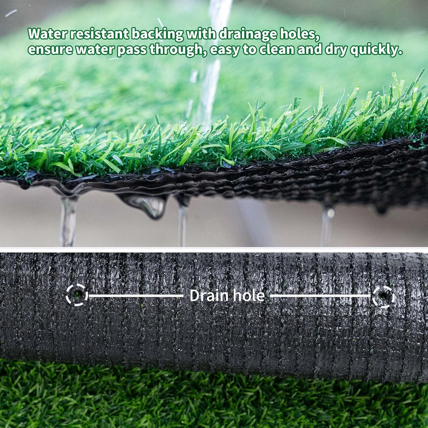 Artificial Grass Turf Mat, 4/5 Inch Indoor Outdoor Entrance Mat, Pet-Friendly Decoration, Easy to Clean (60” x 36”)