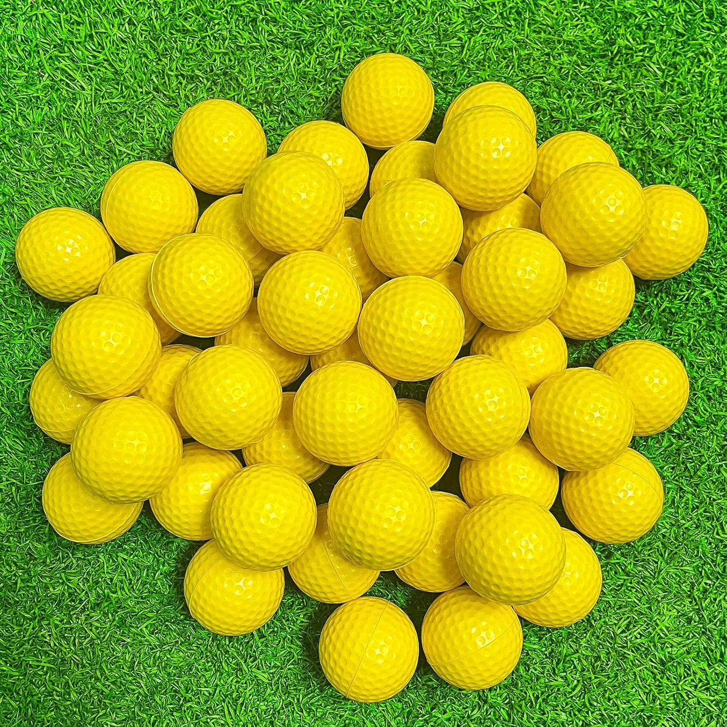 KOFULL Foam Golf Practice Balls, 24/50 Pack Realistic Feel and Limited Flight Training Balls for Indoor or Outdoor, Soft Practice Golf Balls for Backyard